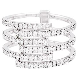 Bague Messika "Gatsby", or blanc, diamants. Autre