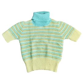 Roberto Collina Pulls, Gilets Bleu Multicolore Vert Kaki