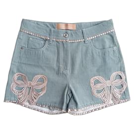 Blumarine-Shorts-Light blue