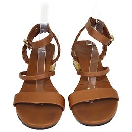 Christian Dior Dior Brown Egee Sandalen mit Knöchelriemen Braun
