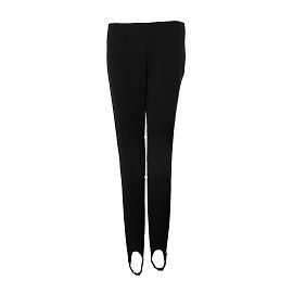 Leggings pretos com estribo Bogner com bordado de logo