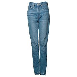 RE/DONE, jeans blu con bordi grezzi Blu