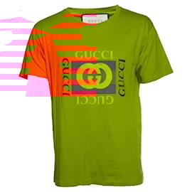 Gucci-Gucci, interlocking GG t-shirt-Orange