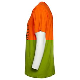 Gucci-Gucci, interlocking GG t-shirt-Orange