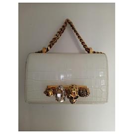 Alexander Mcqueen-FOUR RING BAG-White
