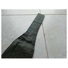 Hermès-Hermès lavallière scarf-Dark green