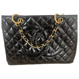 Modelo de compras vintage Chanel Preto