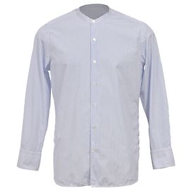 Langarmhemd mit Streifenmuster von Louis Vuitton aus hellblauer Baumwolle Blau Hellblau