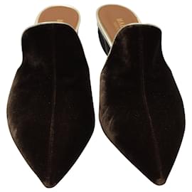 Autre Marque-Malone Souliers Marianne Mules in Brown Suede-Brown