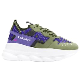 Versace-Versace Chain Reaction Salehe Bembury Red Medallion Blue Sneaker Eu40.5-Red