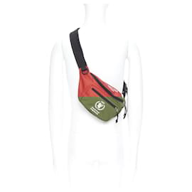 Balenciaga-Balenciaga Explorer Double Pack Sharp Wfp Red White Crossbody Waist Bag-Red