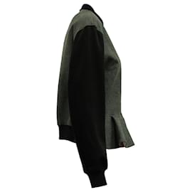 Autre Marque-MCQ by Alexander McQueen Peplum Bomber jacket in Black and Grey Wool-Other,Python print