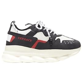 Versace- VERSACE Chain Reaction chunky sneaker  -Black