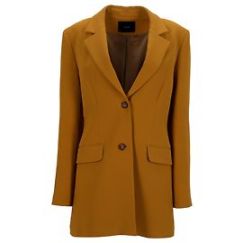Veste Jara en satin de crêpe Joseph en acétate camel Jaune Camel
