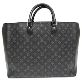 Louis Vuitton-Sac à main Louis Vuitton Monogram Eclipse Grand Sac M44733-Noir