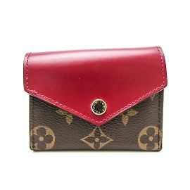 Louis Vuitton Monogram Zoe Wallet Brown Fuschia