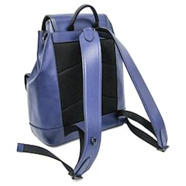 Coach-Coach Heritage C2902 Men's Leather Backpack-Blue