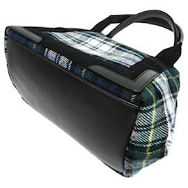 Balenciaga-Balenciaga Navy Cabas S Handbag-Black,Green