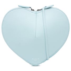 ALAÏA Borsa a tracolla Le Coeur in pelle di vitello blu Blu Blu chiaro