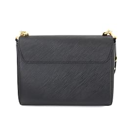Louis Vuitton-Louis Vuitton Epi Twist MM Chain Shoulder Bag-Black,White