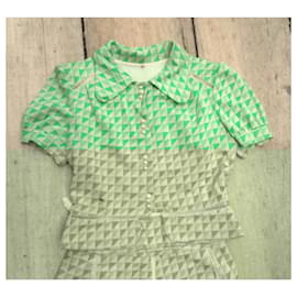 Autre Marque-Skirt suit-Light green