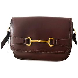 Céline Crecy medium model satin calf Dark red