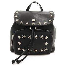 Jimmy Choo SUKI Leather Backpack Black Black