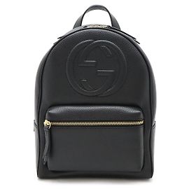 Gucci Soho Leather Backpack Black