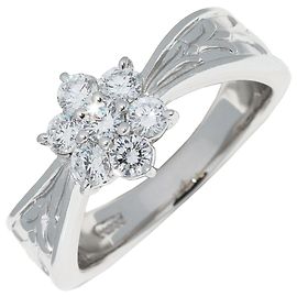 Autre Marque Pt900 Diamond Ring 0.55ct Size 12.5 Other