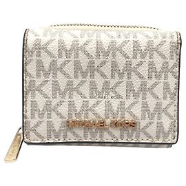 Michael Kors PVC Folding Wallet White