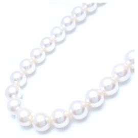 Autre Marque Colar de Pérolas Akoya Prata 7-8mm 40cm Prata