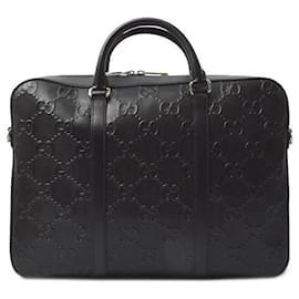 Gucci-Gucci GG Emboss 2way Bag-Black