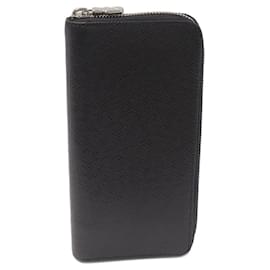 Louis Vuitton-Louis Vuitton Taiga Zippy Wallet Long Zip Wallet M30503-Black