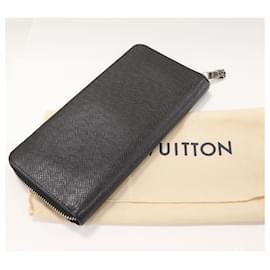 Louis Vuitton-Louis Vuitton Taiga Zippy Wallet Long Zip Wallet M30503-Black