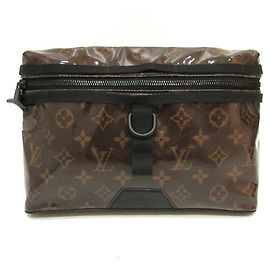 Louis Vuitton Monogram Glaze Messenger PM Bag Brown