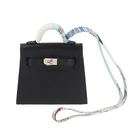 Charm de sac Kelly Twilly d'Hermès Noir