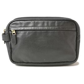 Borsa a mano in pelle vintage Coach nera Nero