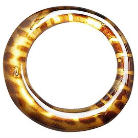 Bracciale in plastica leopardato Salvatore Ferragamo Marrone
