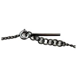 Collar con Péndulo de Flor Rosa Valentino Negro
