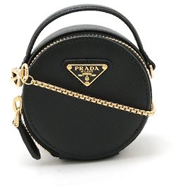 Prada Saffiano 2way Shoulder Bag Black