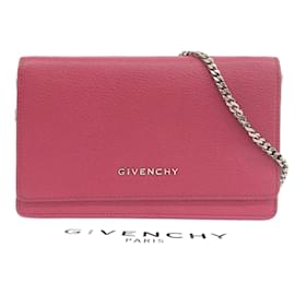Givenchy-Givenchy Leather Chain Wallet Long Wallet-Red