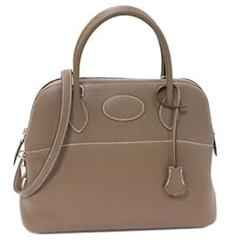Hermès-Hermes Bolide 31 Handbag Etoupe-Grey