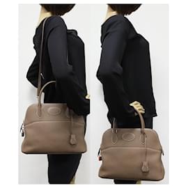 Hermès-Hermes Bolide 31 Handbag Etoupe-Grey