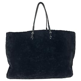 Balenciaga-Balenciaga Sheepskin Leather Paper Tote Bag-Black