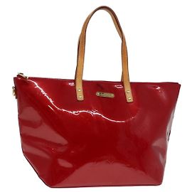 LOUIS VUITTON Monogram Vernis Bellevue GM Handtasche Rot M93587 LV Auth 89431 Rot