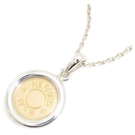 Hermès-Hermes Necklace Silver Yellow Gold SV925×750YG-Golden