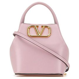 Mini borsa a secchiello V Logo Valentino rosa Rosa