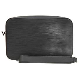 Borsa clutch Epi Dandy Louis Vuitton M64000 Nero
