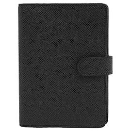 Louis Vuitton-Louis Vuitton Taiga Agenda PM Notebook R20426-Black