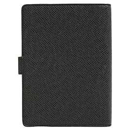Louis Vuitton-Louis Vuitton Taiga Agenda PM Notebook R20426-Black